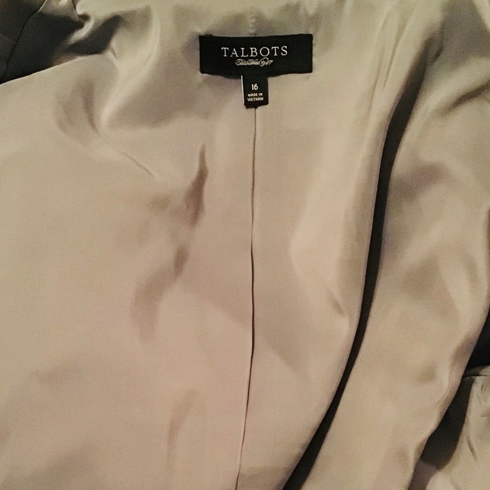 Nwot Talbots Beautiful Lined Jacket - image 7